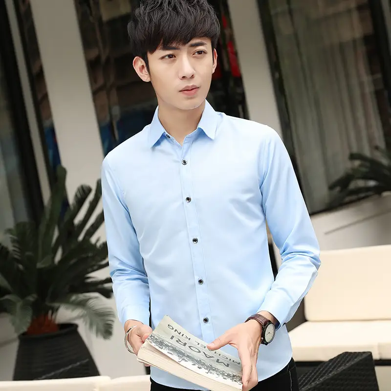 2022 Slim Fit Black Button Down Shirt for Men - Image 10
