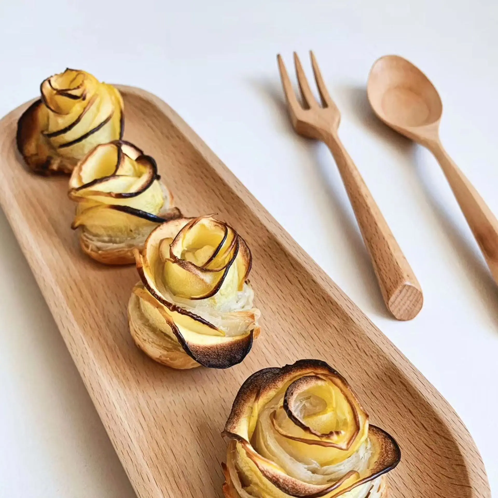 Wooden 3-Piece Kitchen Set with Ice Cream Spoon - Image 9