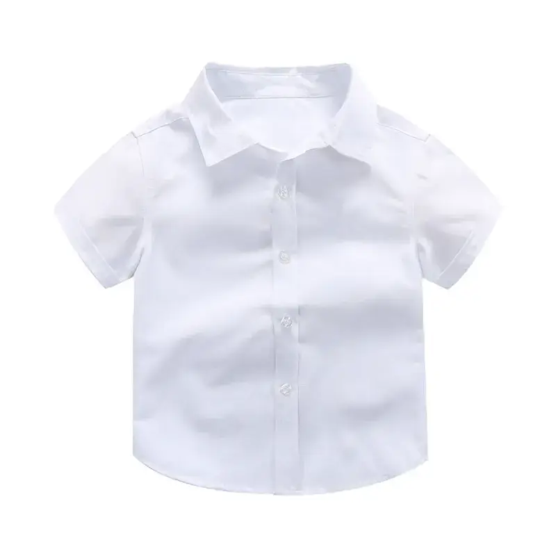 Boys White Shirts with Red Bow Wholesale - Image 5