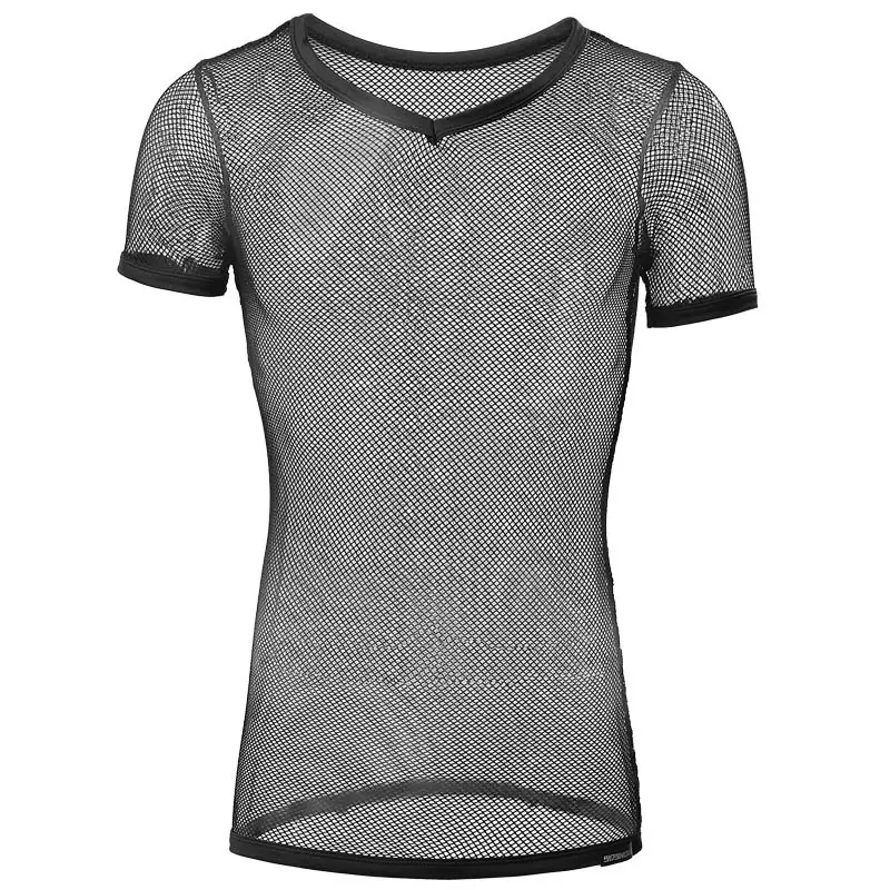 Men's I-Shape Mesh Vest Black Transparent
