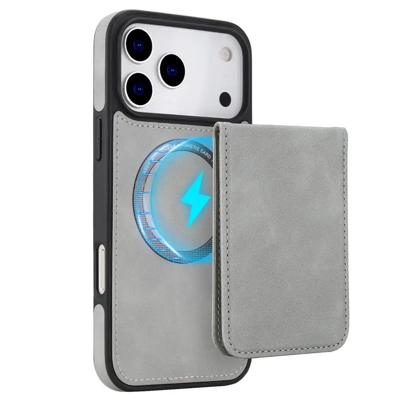 Two-In-One Phone Case with Magnetic Charging & Card Holder - Image 6