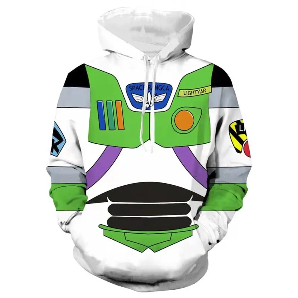 2019 Toy Story 3D Green Anime Hoodie Sweatpants - Image 4