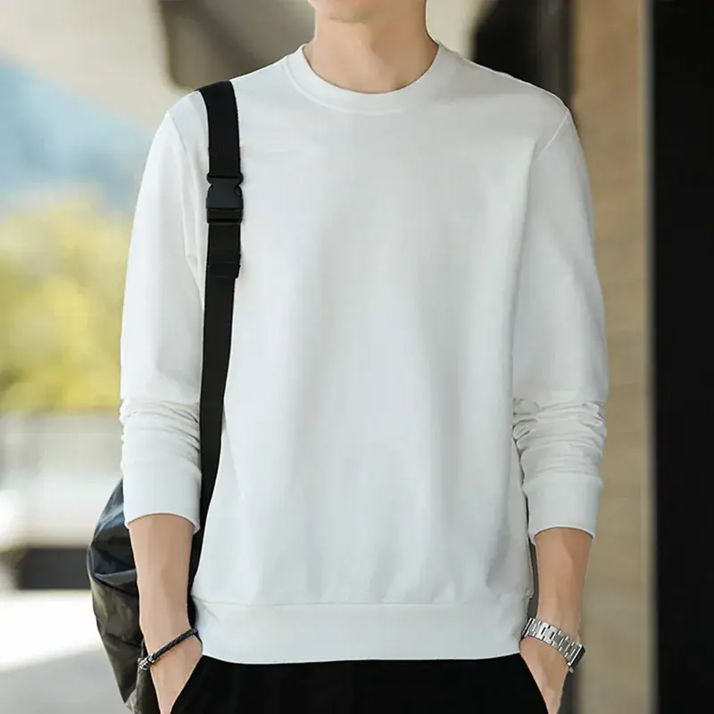 Men Blue Slim Fit Long Sleeve Sweater - Image 5