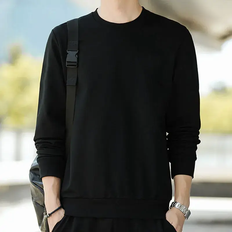 Men Blue Slim Fit Long Sleeve Sweater - Image 7