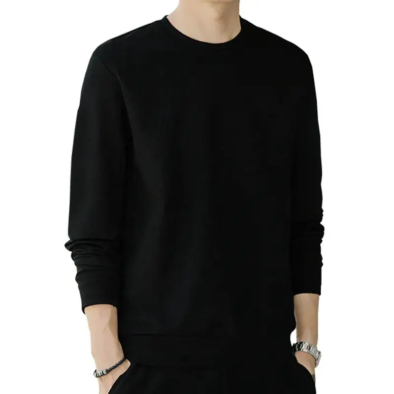 Men Blue Slim Fit Long Sleeve Sweater - Image 9