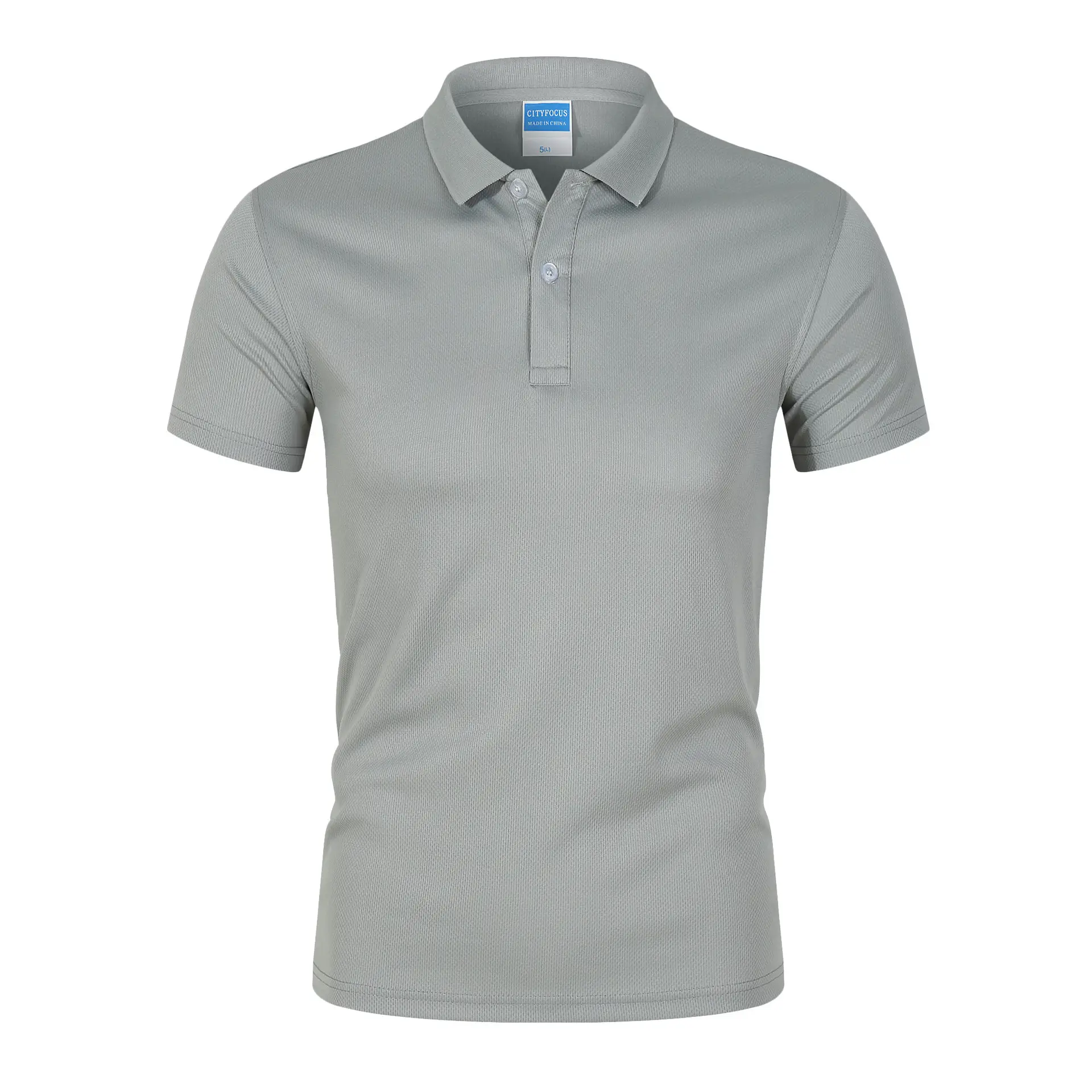 Blue Quick-Drying Polo T-Shirt Short Sleeve Lapel Work - Image 15