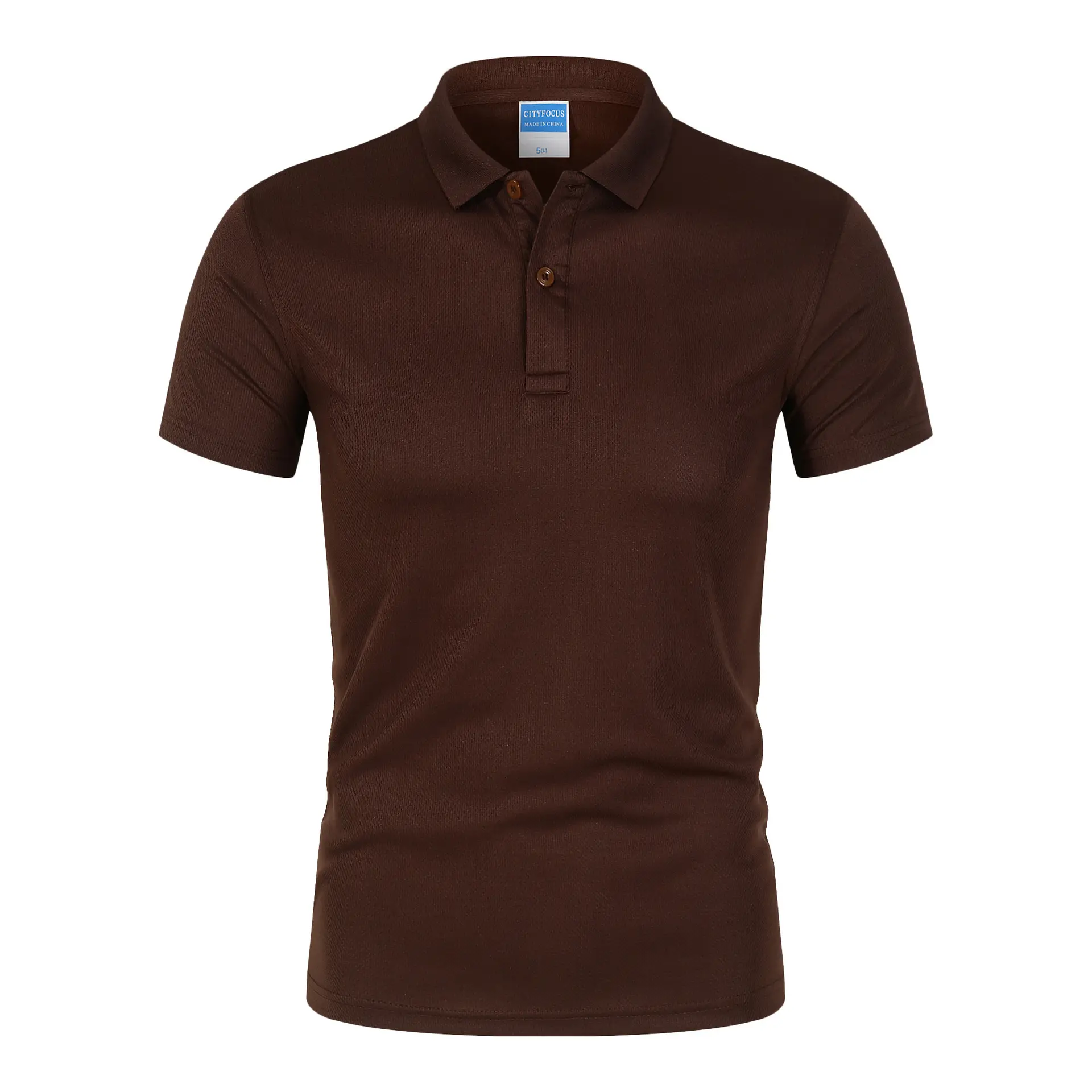Blue Quick-Drying Polo T-Shirt Short Sleeve Lapel Work - Image 17