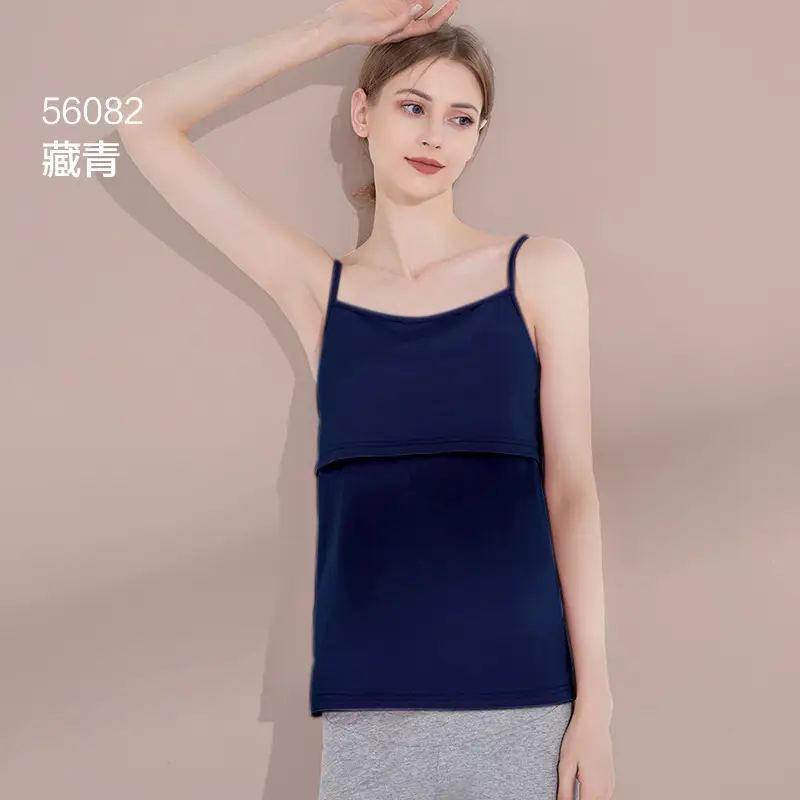 Pink Pure Cotton Sling Top for Postpartum Women