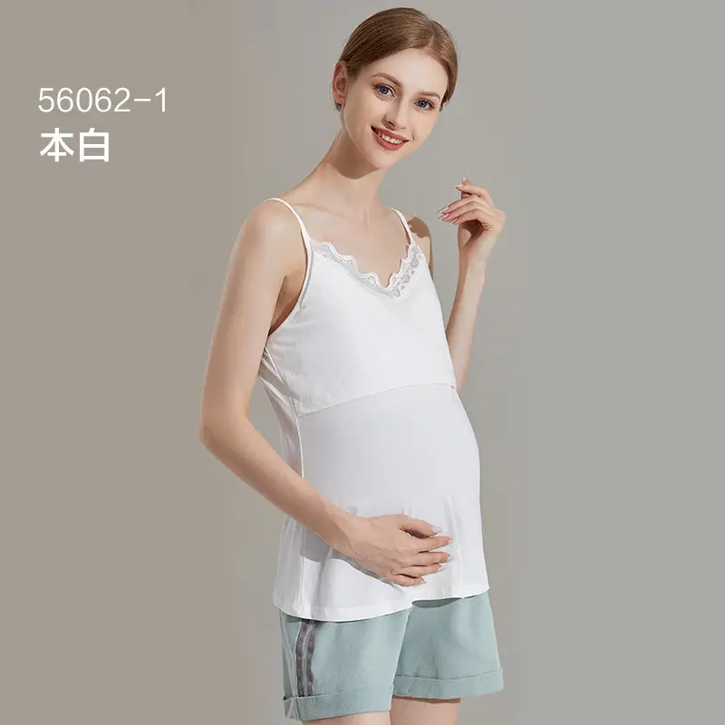 Pink Pure Cotton Sling Top for Postpartum Women