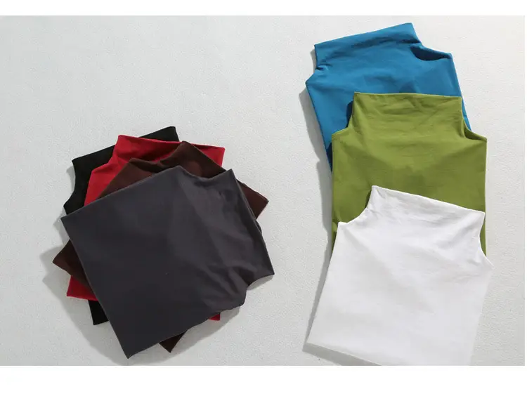 229 Short Sleeve Turtleneck T-Shirt Brown Slim Fit Women — feature 22