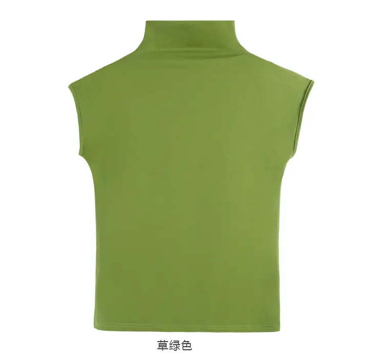 229 Short Sleeve Turtleneck T-Shirt Brown Slim Fit Women — feature 63