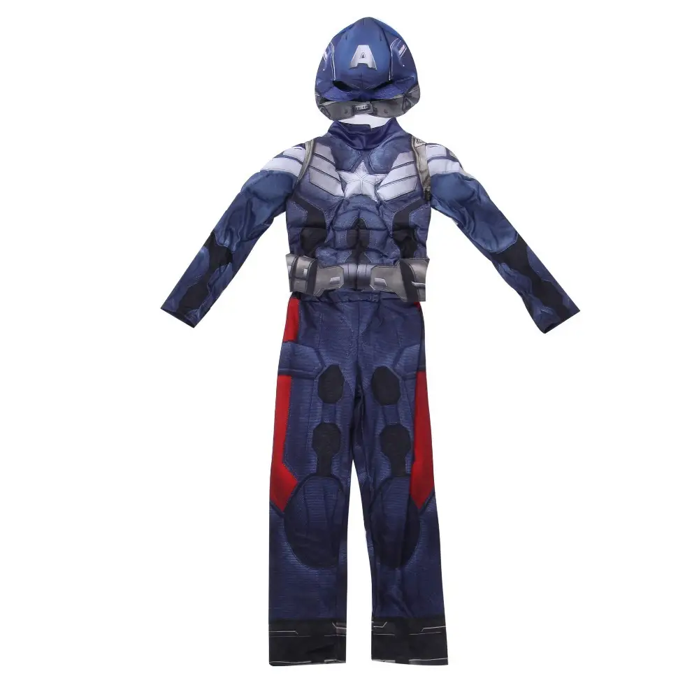 Kids Captain America cosplay Anime Costume Avengers Costume Hero Muscle Costume