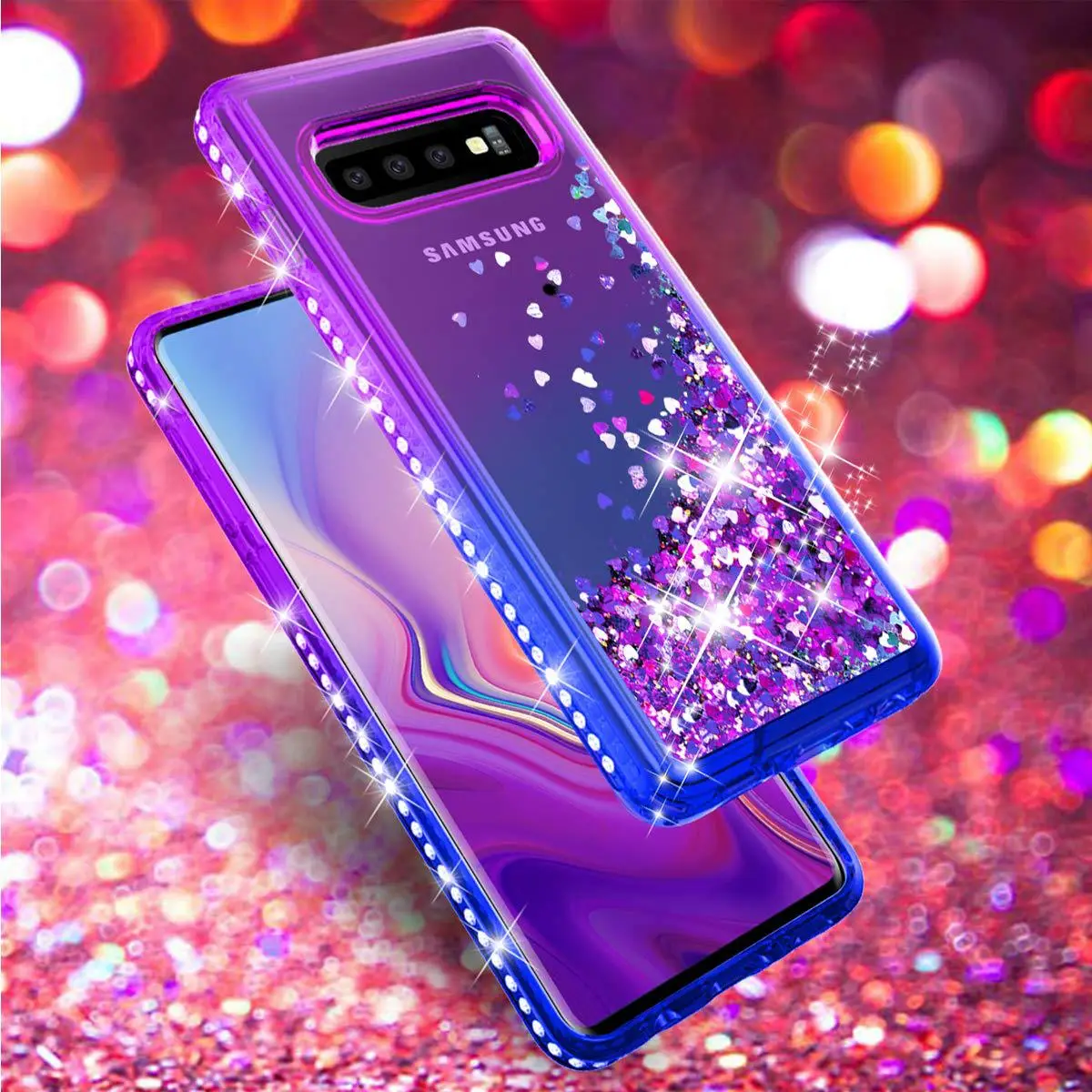 Samsung S24 S23 Ultra S10 Plus Mobile Phone Case with Gradient Quicksand Anti-Fall Protection — feature 8