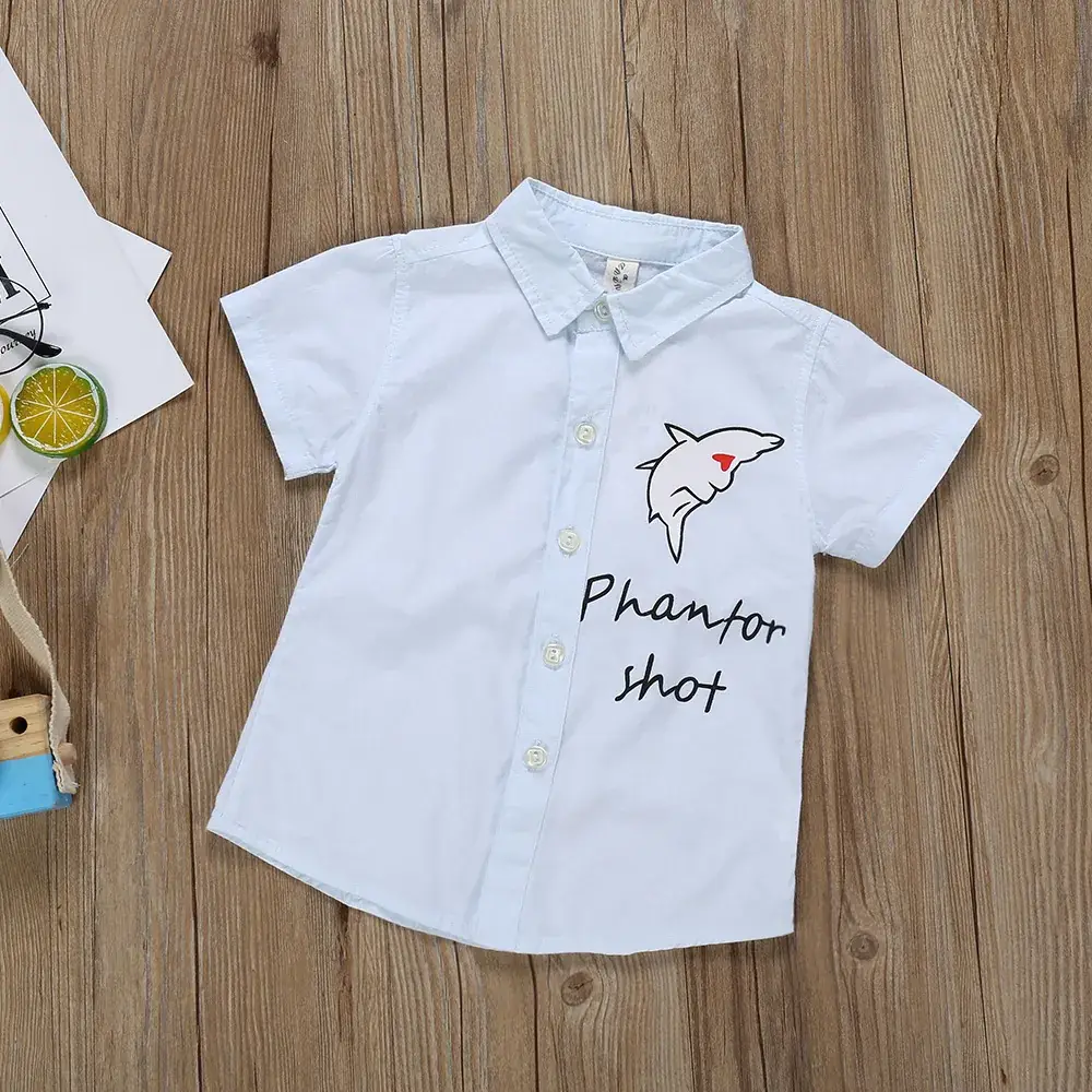 2021 Kids Phantom Shot Polo Shirt White - Image 3