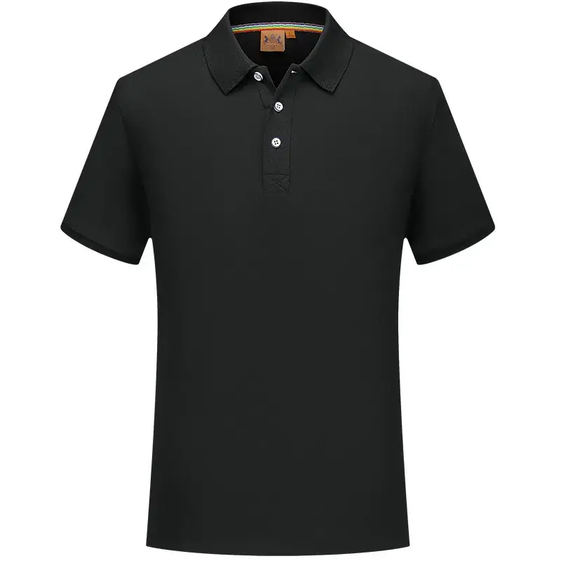 Blue Men's Polo Shirt with Embroidered Logo - Image 4