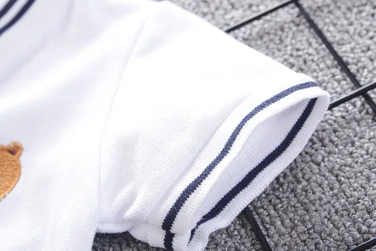 Kids Polo Shirt & Shorts Set Navy Beige 2026 - Image 8