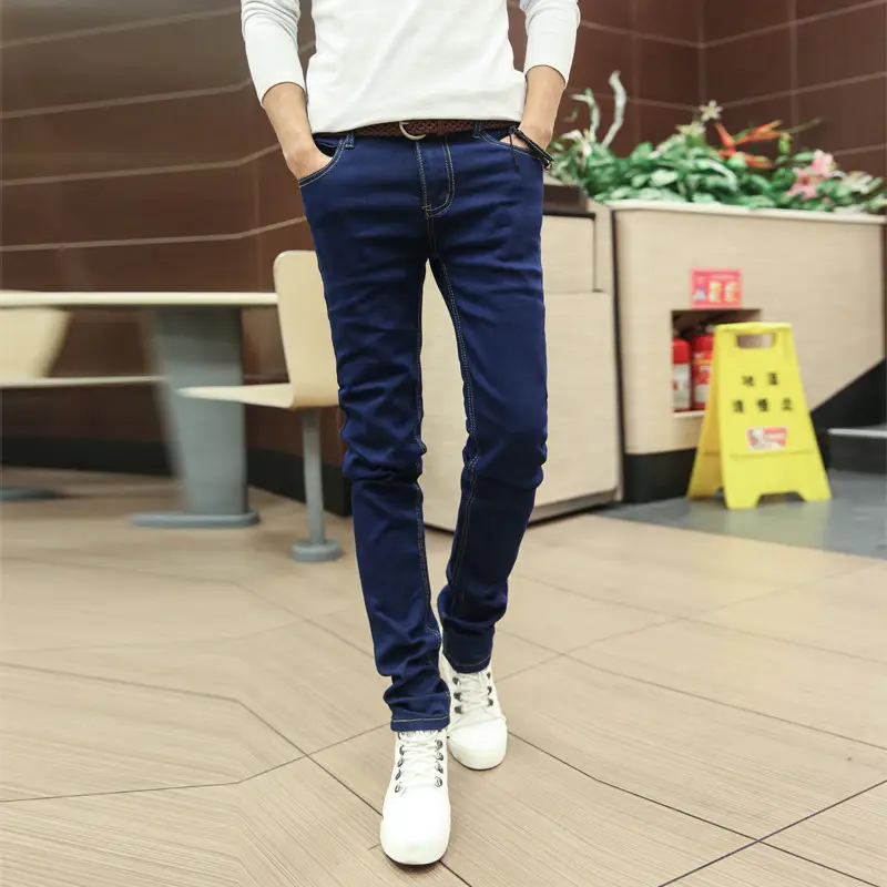 Men Slim Fit Black Pencil Pants Wholesale - Image 4