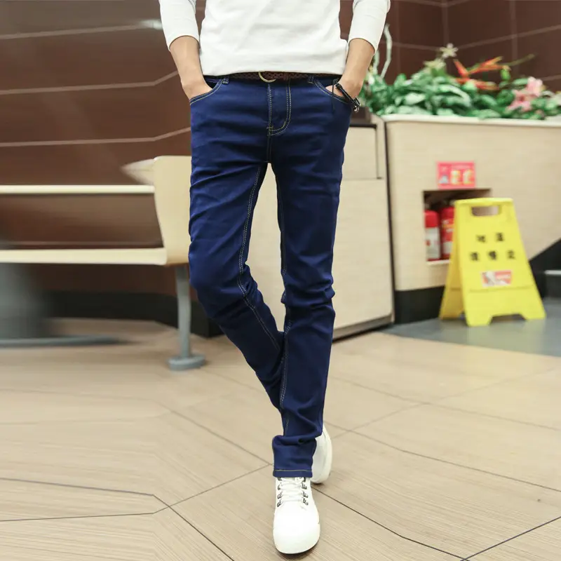 Men Slim Fit Black Pencil Pants Wholesale - Image 2