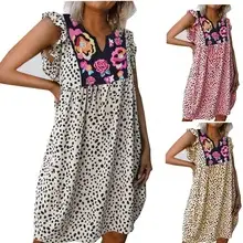 2019 Floral Halter Top Dress for Women Travel Vacation — feature 11