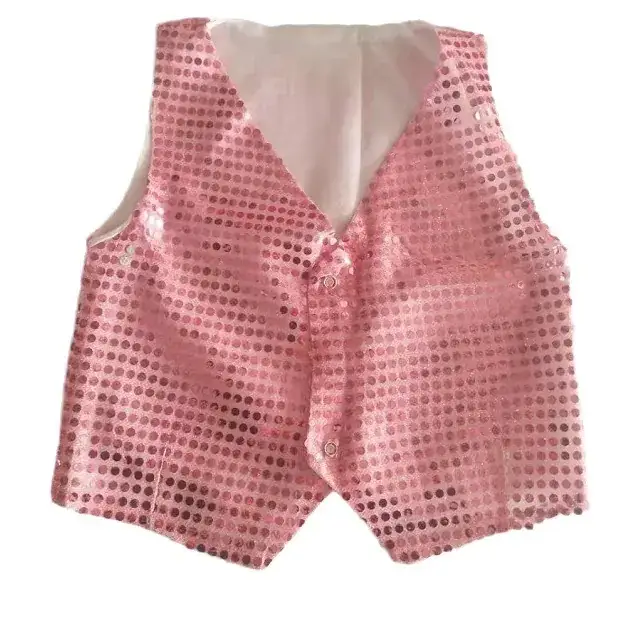Sequined Hip Hop Vest for Boys Girls Kids Dance Wear - Image 14