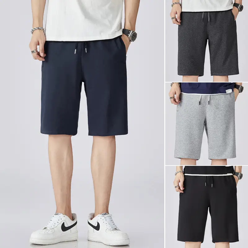 New Men's Casual Shorts Cotton Loose Fit Beach Wear - Image 18