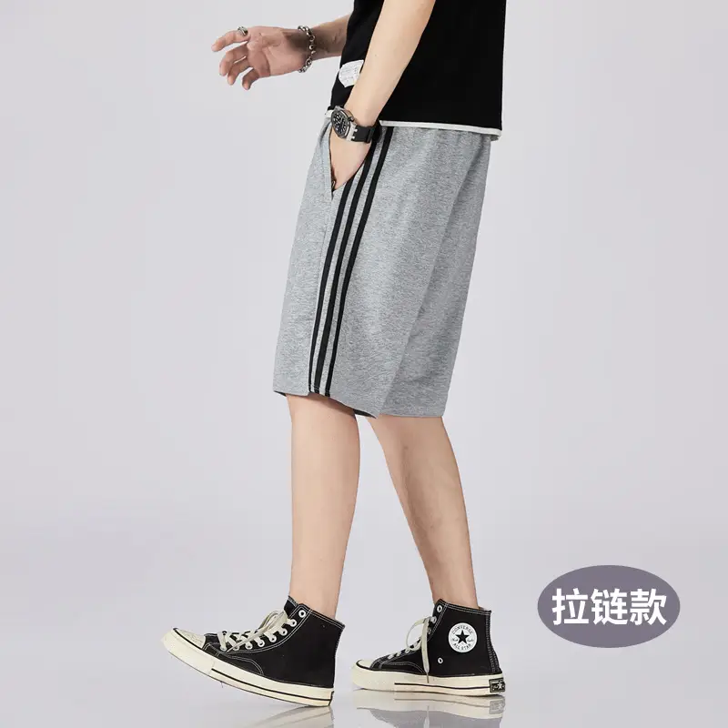 New Men's Casual Shorts Cotton Loose Fit Beach Wear - Image 10