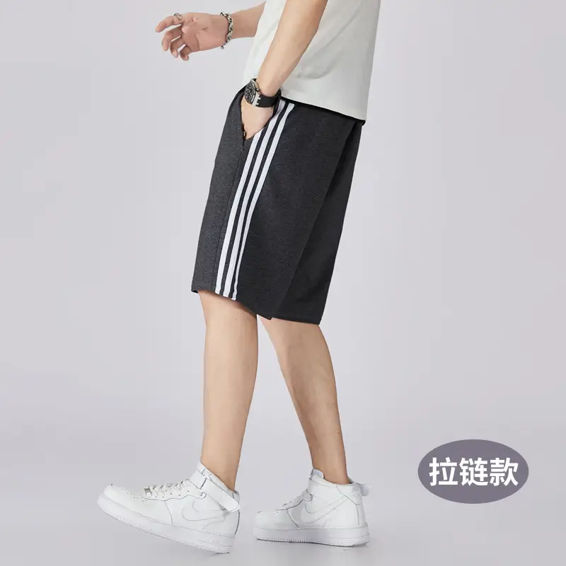 New Men's Casual Shorts Cotton Loose Fit Beach Wear - Image 11
