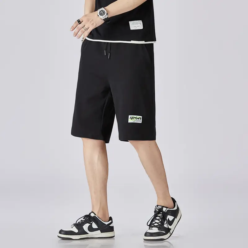 New Men's Casual Shorts Cotton Loose Fit Beach Wear - Image 12