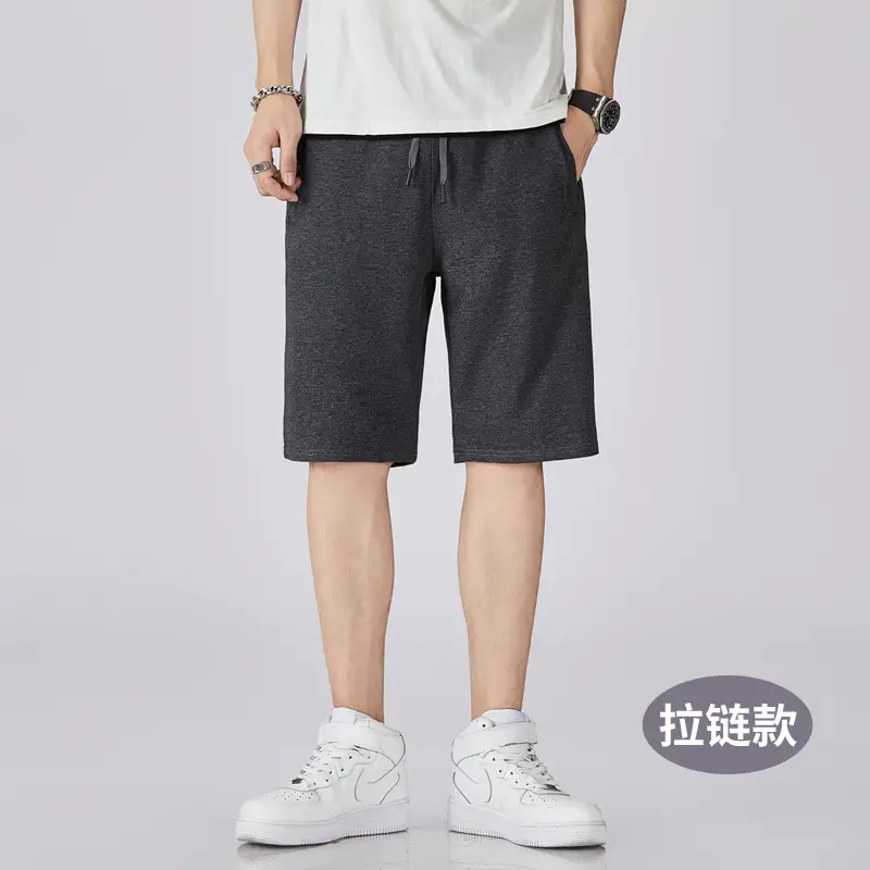 New Men's Casual Shorts Cotton Loose Fit Beach Wear - Image 3