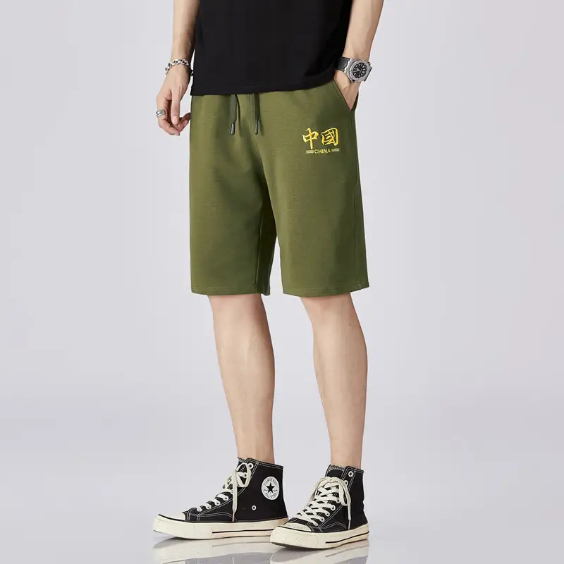 New Men's Casual Shorts Cotton Loose Fit Beach Wear - Image 8