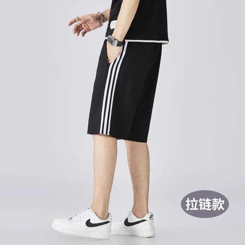New Men's Casual Shorts Cotton Loose Fit Beach Wear - Image 9