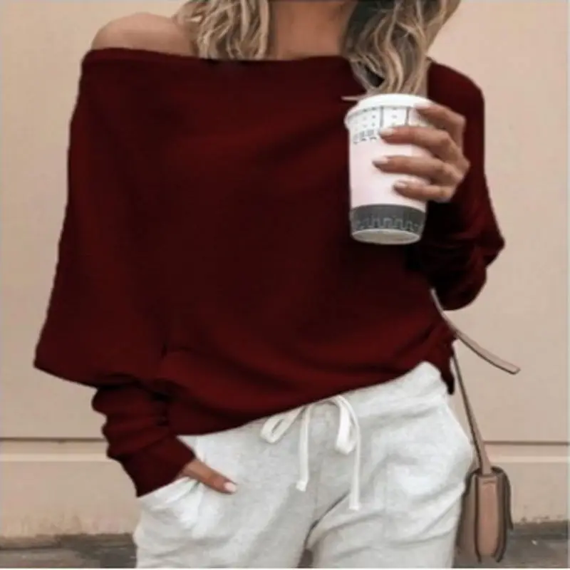 Black Off-Shoulder Knitted Top with Brown Shorts & Bag - Image 8