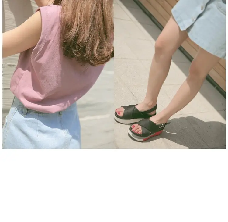 Women Denim Skirt Blue Light Blue Button High Waist Slimming — feature 5