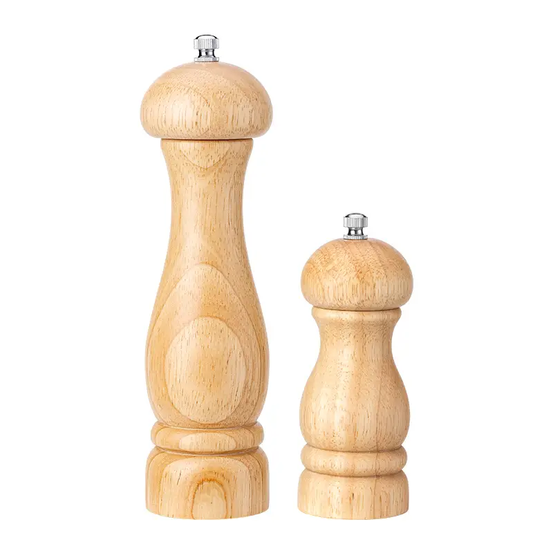 5 Inch Wooden Manual Pepper Grinder Solid Wood - Image 14