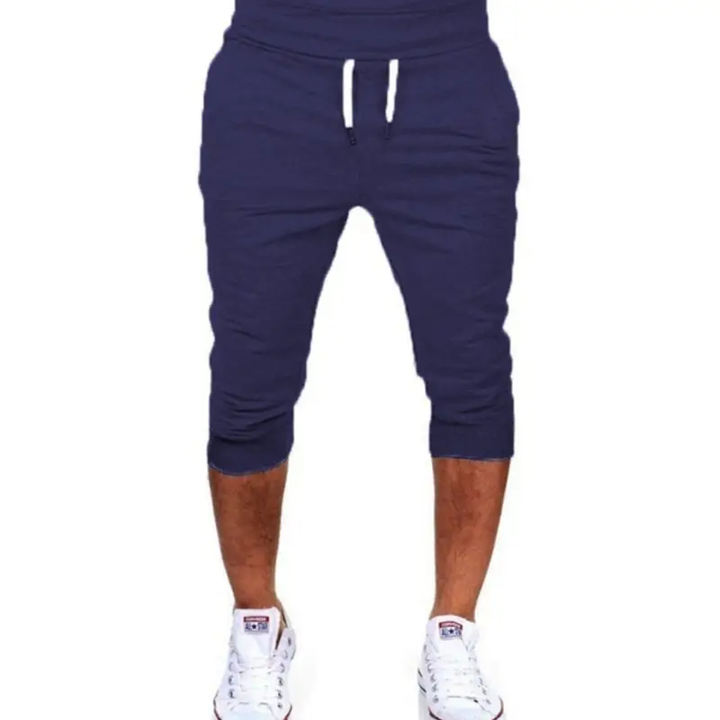 2023 Men's 20 Capri Shorts Black Grey Casual Joggers - Image 9