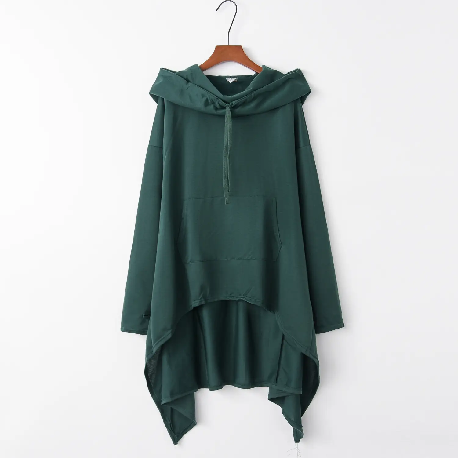 Women Olive Green Hooded Vest Fall Winter 2023 - Image 4