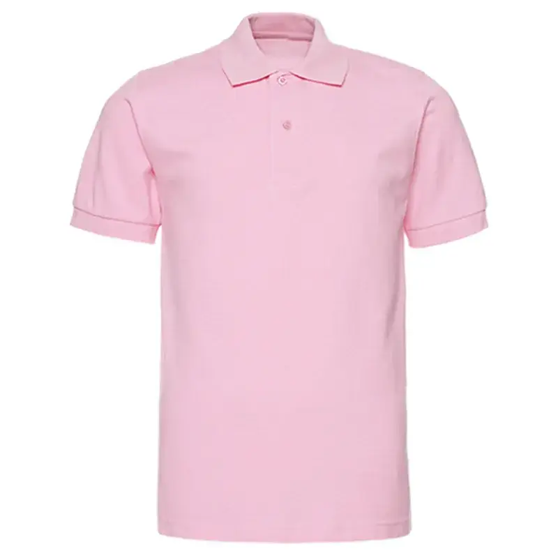 Men Black Cotton Polo Shirt Short Sleeve - Image 2