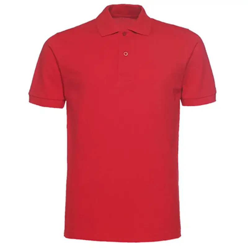 Men Black Cotton Polo Shirt Short Sleeve - Image 3