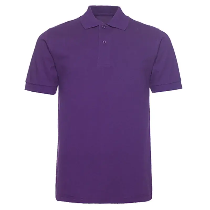 Men Black Cotton Polo Shirt Short Sleeve - Image 4