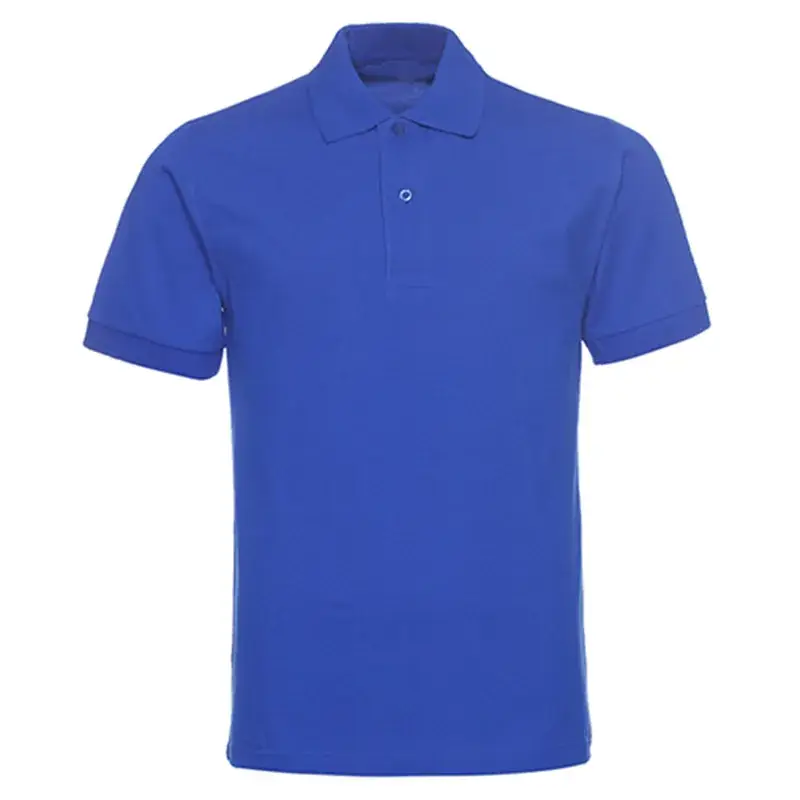 Men Black Cotton Polo Shirt Short Sleeve - Image 6