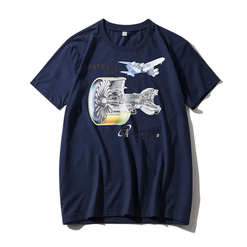 Men Navy Flying Group Crewneck T-Shirt Slim Fit - Image 6