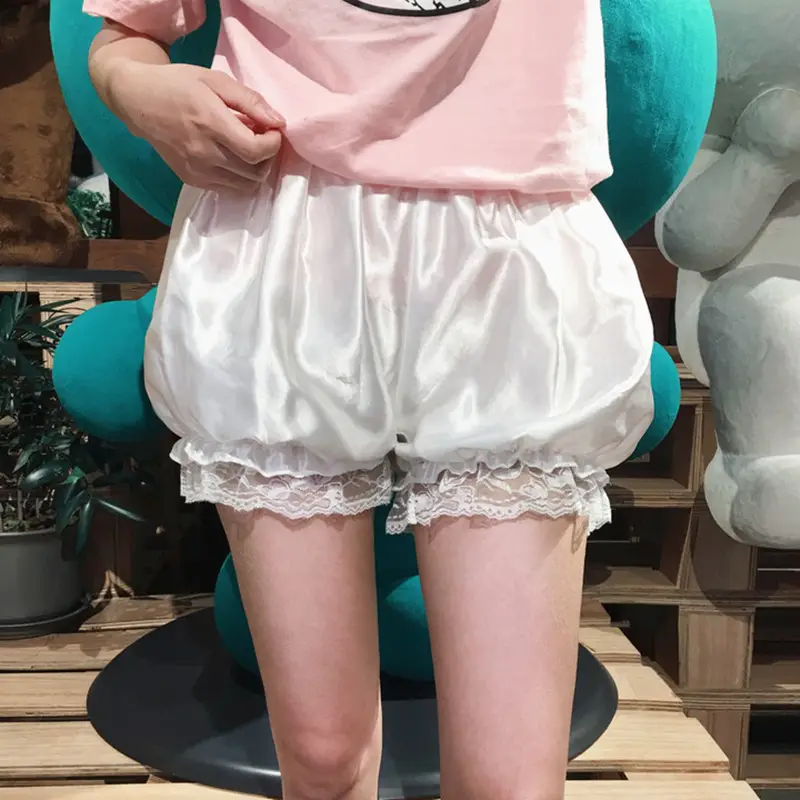 Lace Short Shorts Women Pink White Summer Wear - Image 5