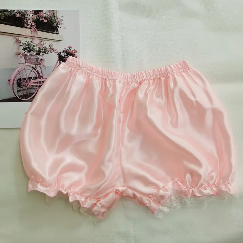 Lace Short Shorts Women Pink White Summer Wear - Image 2
