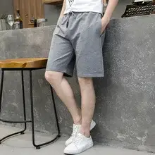 Men's Black Elastic Waist Shorts Casual Hot Sale — feature 23