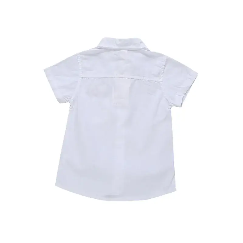 2021 Cartoon Bear Short Sleeve White Shirt for Kids - Image 5