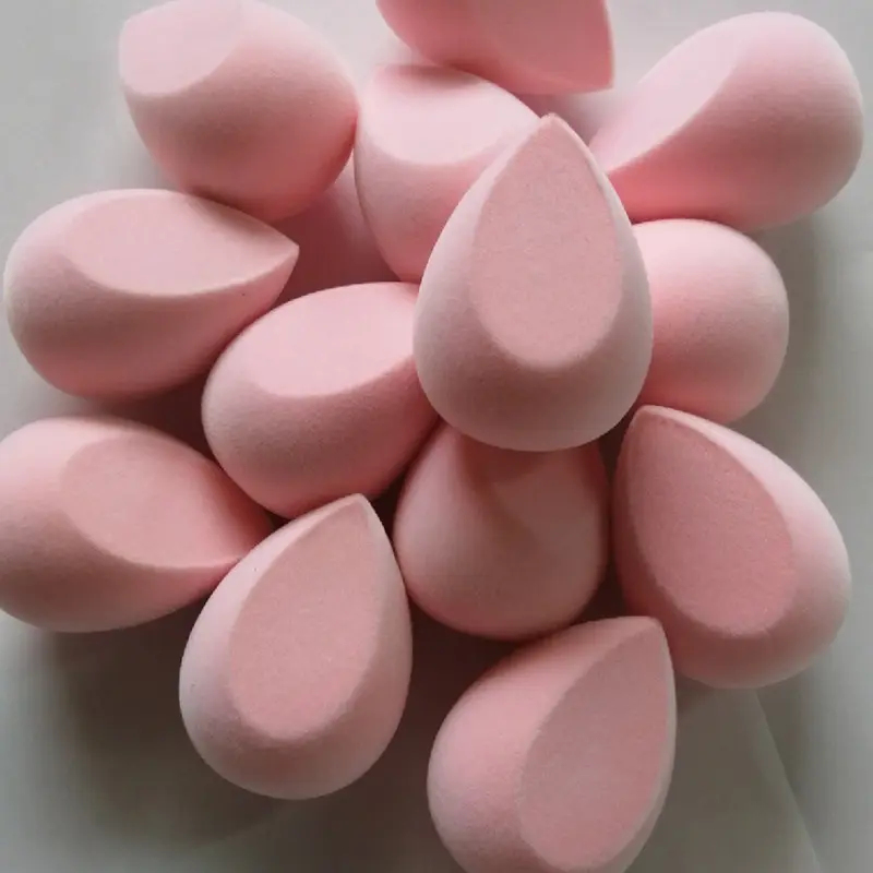 Pink Flocking Beauty Eggs for Makeup Use