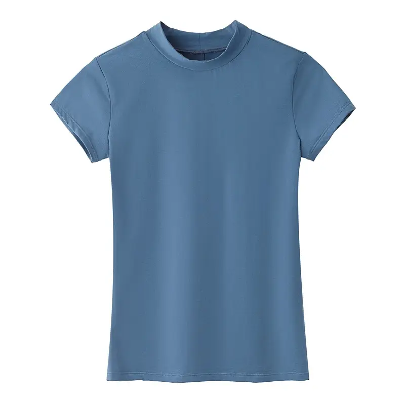 Women Cotton T-Shirt Coral Short Sleeve Summer