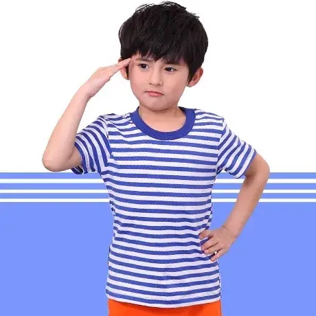 Children Cotton Round Neck T-Shirt Yellow Medium - Image 16