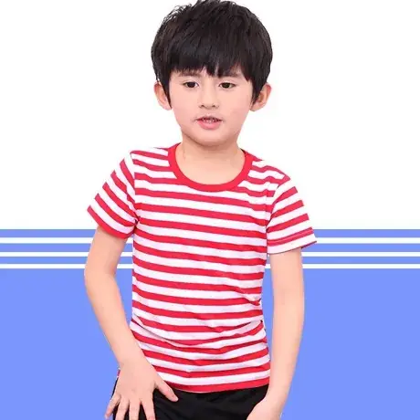 Children Cotton Round Neck T-Shirt Yellow Medium - Image 18