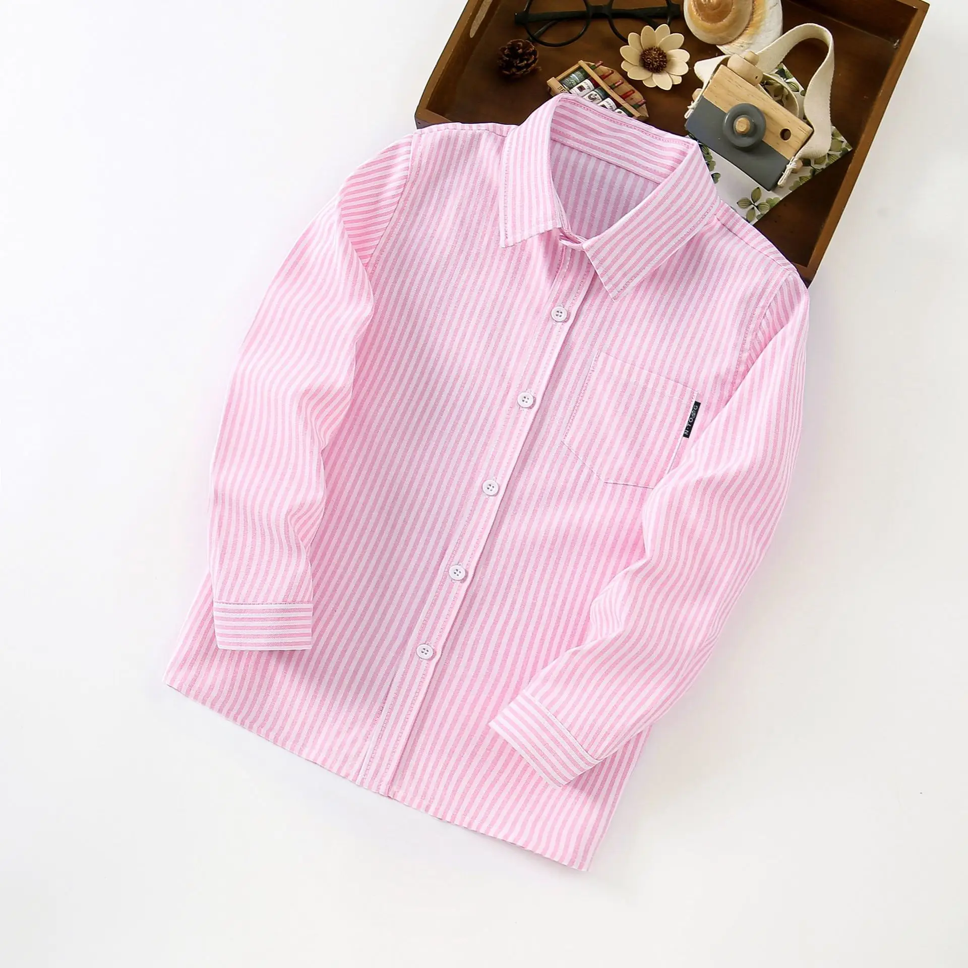 Striped long sleeve [pink]]